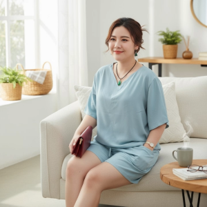 Emery Plussize Oversized Challis Mall Quality Shorts Coords Terno