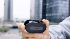 BASEUS Bowie EZ10 TWS True Wireless Earbuds Powerfull Bass Low-Lantecy Clean Sound Quality HiFi - Bluetooth Earphone BT 5.3 Headset Mini Gamer Experience Original Garansi Resmi Black White Baterai Tahan Lama Ringan Nyaman