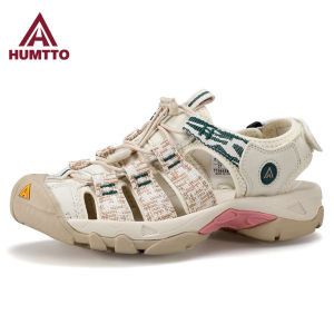 HUMTTO Womens Sport Sandals 2025 Summer New Head Cover Lightweight Breathable Two-way Anti-slip Wear-resistant Beach Sandals