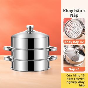 YANXING | Nồi Hấp Inox Dày Đa Tầng Cho Bánh Bao và Xiao Long Bao
