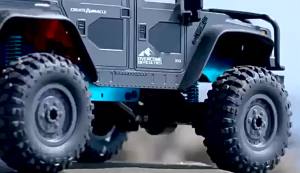 Kmoist | 1/12 RC Car 4WD 2.4G Full Scale 2.4G Full Scale Remote Control Off-road Drift Vehicle Simulation Hummer Model All-terrain Truck