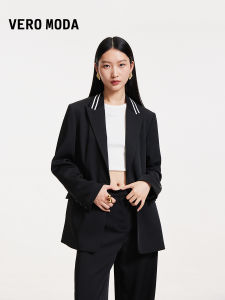 Vero Moda | Loose Color Block Striped School Style Womens Blazer