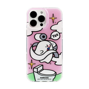 เคสโทรศัพท์มือถือ KOERCASE Ghost Graffiti Sweet เด็กผู้หญิง Pink Cartoon Illustration Original Creative iPhone 16 pro Max 15 pro 14 pro 13