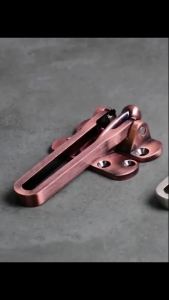 ZEO Buckle Door Lock Zinc Alloy Door Bolt Safety Buckle Safety Anti-theft Silver