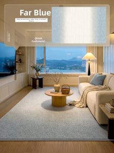 XINGLIANXIN | Waterproof Stain-Resistant Easy-Care Modern Luxurious Blue Cream Style Carpet