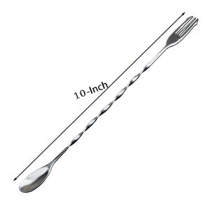Stainless Steel Bar Cocktail Stirrer Mixing SpoonThread Bar Spoon Cocktail Stirring Bartending BarTool Wine Accessories