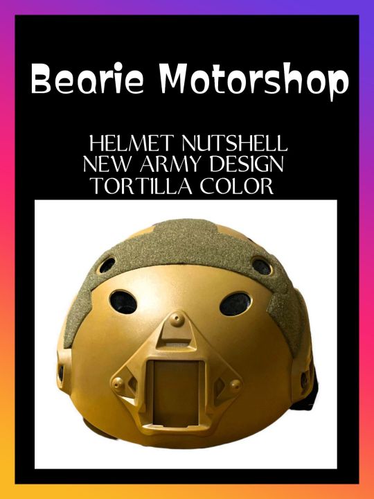 [BEARIE MOTORSHOP] HELMET NUTSHELL NEW ARMY DESIGN TORTILLA COLOR WHAT ...