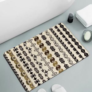 Thảm Cửa Ra Vào Thấm Nước VIKAMA Thảm Phòng Tắm Phong Cách BOHO Dễ Dàng Vệ Sinh Thảm Trải Sàn Chống Trượt Để Trang Trí Nhà Cửa