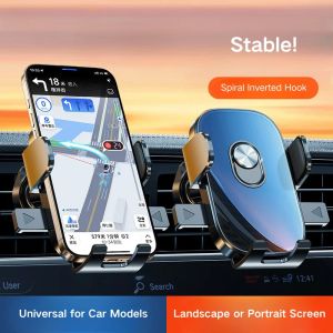 Universal Car Phone Holder – Air Vent Mount with 360° Rotation & Anti-Slip Grip Glossy & Textured Finish