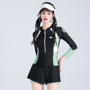 Bộ Đồ Bơi Tay Dài Cho Nữ 2026 Bộ Đồ Bơi Tập Luyện Khoẻ Mạnh Che Bụng Phong Cách Ngọt Ngào Dành Cho Học Sinh Và Du Lịch Nước Nóng