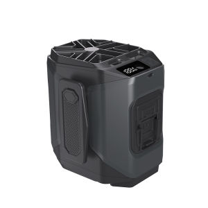 Quạt Mini Đeo Eo Sạc Được Tích Hợp Pin Dự Phòng Và Đèn Pin 5 Tốc Độ Thiết Kế Rảnh Tay Lý Tưởng Cho Các Hoạt Động Ngoài Trời