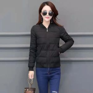 jaket musim dingin wanita Korea rib jaket winter cewek wol jaket motor touring