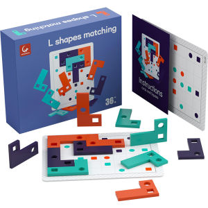 Đồ chơi giáo dục nhận thức sớm montessori - ghép hình chữ L phiên bản cao cấp với nhiều cách chơi