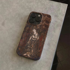 Suitable for Apple 14promax Art National Style Phone Case Iphone15pro Niche Style 15 Feilin 11 Creative 12 Dunhuang Bodhisattva 11 New Chinese Men and Women Fancy Unique Design New Arrival