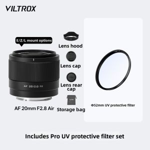 VILTROX | Auto Focus Full Frame Wide Angle Prime Lens for FE Z L Mount 20mm F2.8