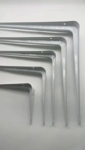 Siku Rak Dinding Besi Buku L Braket Ambalan Penyimpanan Gantungan Dinding Speaker Sound System Putih / Siku Penyangga Rak Dekorasi Ruangan Putih Varian Size