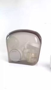 Momabae - Tas Silikon Premium 3500 mL - FDA & LFGB Disetujui / Tas Makanan Silikon Grade / Penyimpanan Pompa Asi / MPASI