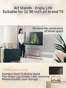 Stainless Steel TV Stand & Mobile Storage Rack: A Comprehensive Guide