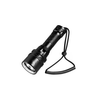 High Power Diving Flashlight IP68 Highest Waterproof Rating Professional Diving Light Powered by 18650 Battery With Hand Rope