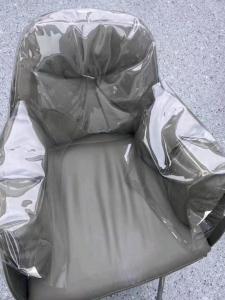 Vỏ Bảo Vệ Ghế Làm Tóc Cho Tiệm Làm Tóc Phong Cách Tấm Bảo Vệ Cắt Tóc Màu Hiện Đại Chất Liệu Nhựa PVC Kiểu Dáng Đơn Giản