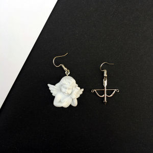 Hoa Tai Angel Baroque Cupid Arrow Retro Dành Cho Nữ Hoa Tai Thời Trang Phụ Kiện Trang Sức Mới Về Không Có Kim Cương