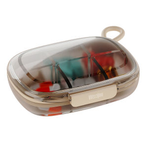 GOLDLONSEN | Pill Organizer Case 6 Compartments