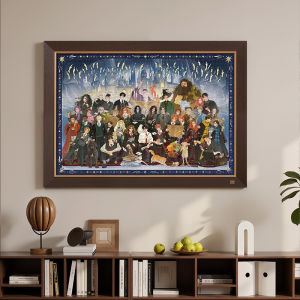 Harry Potter Themed 3D Puzzle Bookends Diagonal Street DIY Group Portrait Hogwarts Graduation Season Puzzle Wood Material