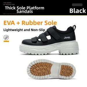 Jeep | Breathable Thick Sole Platform Casual Sandals