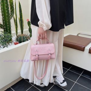 Chio2nd Nottingham Bridge Womens Backpack Single Shoulder Handbag Small Bag Casual Simple Style PU Leather Solid Color