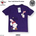 KFS 205 Atasana Baju Anak Perempuan Kaos Sweet Bunny Lucu Dusty Pink. 
