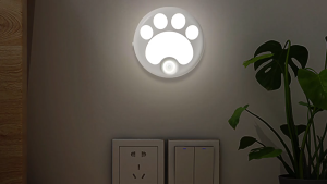 Cute Cat Paw Sensor Nightlight Cordless LED Lamp USB Rechargeable Bedroom Home Nightlight Indoor Lighting