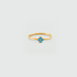 AGATHA | Dopamine Four-Leaf Clover Series Ring Sterling Silver