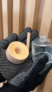 [1PCS] BOTOL KOSONG 50ML CAR PERFUME  CAP KAYU / AIR FRESHENER ( NKHCAR-01 )
