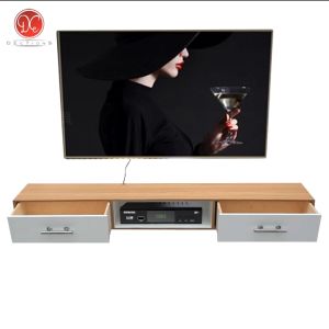 Rak TV Dinding Minimalis 2 Laci Panjang 120x20 cm / Meja TV Tempel Dinding Aesthetic