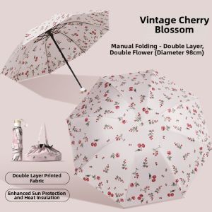 TONGGUMO | Foldable Vintage Sun and Rain Umbrella