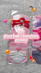 Kaos Kaki Bayi 2in1: Sarung Kaki & Bando Pita Kepala