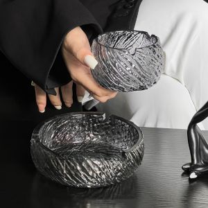 Luxury Glass Ashtray for Car And Home Living Room Office High End Elegant Classy Design Glass Ashtray Premium Quality