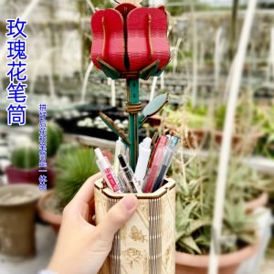 Đồ Chơi Tự Làm Bằng Gỗ Hình Hoa Hồng Lắp Ráp Đồ Trang Trí Bàn Làm Việc Đồ Chơi Sáng Tạo Đồ Chơi Thủ Công Khó Khăn