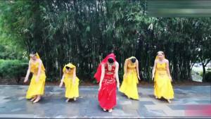 Indian Dance Xinjiang Dance National Dance Belly Dance Apron Golden Edge Skirt Suit Indian Dance Performance Costume