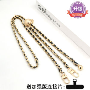 New Long Crossbody Phone Lanyard Adjustable Leather Chain Anti-lost Telephone Necklace Shoulder Strap for Mobile Phone