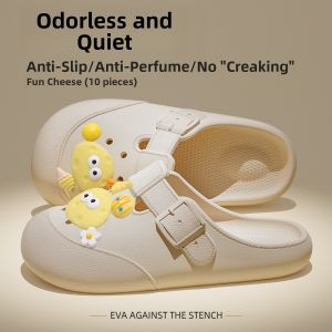 Womens Thick Bottom Sandals Office Anti-Slip EVA Slippers Summer Outdoor Beach Wear Slip-On Slippers Casual Style Home Shoes