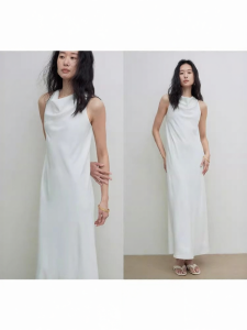POPCHRIO | Đầm A-Line Kiểu Pháp Quai Hở Vai
