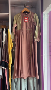 Terbaru SEPLY Gamis MEYRA 83 Queen Crepe Valdena Stone Green Busui Frill Balloon Sleeve Hits 54