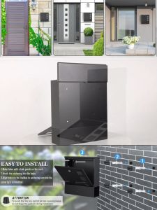 Letter Mailbox Post Box with Waterproof and Lockable Box with European Type