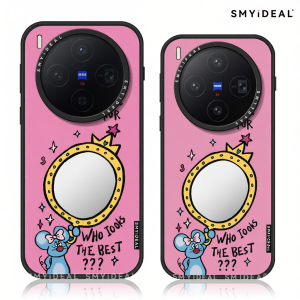 Smyideal | Magnetic Mirror Case with Girl Style for Multiple Phone Models