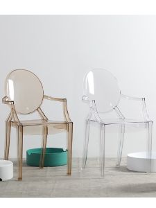 Transparent Plastic Chair Acrylic Dining Chair Crystal Chair Nordic Simple Devil Ghost Chair Creative Trending Armchair