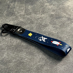 Car Graffiti Keyring Nylon Keychain Auto Key Tags Steel Spring Clip Lanyard Keychain Holder Car Motorcycle Accessories