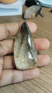 พลอยโป่งข่ามมีไหมสีดำพร้อมส่ง