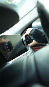 มือจับโทรศัพท์รถยนต์แบบแม่เหล็ก ปรับได้ 360 องศา สำหรับรถยนต์ Chevrolet/Chevy/Sedan/Toyota หน้าเยลโลว์ ไมโครไฟเบอร์