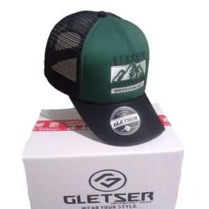 Topi Jaring Trucker Topi Pria Wanita Vegas /Gletser